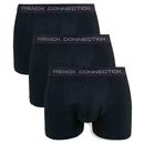 French Connection 3 Pack Boxer Shorts in Black TGTEB