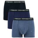 French Connection Pack Boxer Shorts in Blue