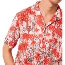FRENCH CONNECTION Floral Revere Collar Shirt C