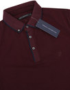 FRENCH CONNECTION 60s Mod Jersey Tipped Golf Polo