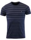 FRENCH CONNECTION Retro 60s Graded Stripe Tee (Bl)