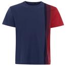 french connection gradient stripe t-shirt blue ribbon