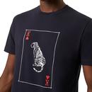 FRENCH CONNECTION Retro Indie Playing Card Tee UB