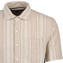 French Connection Stripe Pocket Hemp Blend Shirt T