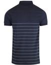 FRENCH CONNECTION Mod Engineered Stripe Polo NAVY