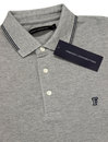 FRENCH CONNECTION Mod Twin Tip Pique Polo GREY