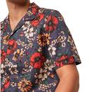 FRENCH CONNECTION Floral Print Revere Collar Shirt