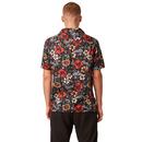 FRENCH CONNECTION Retro Floral Print Lyocell Shirt