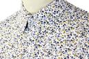 Floral Print French Connection Retro 60s Mod Shirt