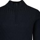 French Connection Cable Textured Zip Neck Jumper 