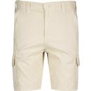 french connection mens slim fit ripstop cargo shorts stone beige