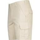 French Connection Men's Ripstop Cargo Shorts Stone