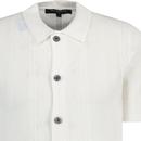 French Connection Bias Textured Knitted SS Shirt E