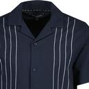 French Connection Border Chainstitch Revere Shirt