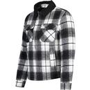 French Connection Sherpa Collar Check Jacket (B/W)