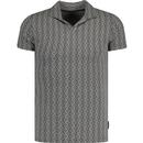French Connection Cube Trophy Skipper Neck Polo M