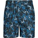 french connection mens maenporth abstract pattern swim shorts blue ashes