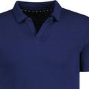 French Connection Ottoman Skipper Collar Polo Navy