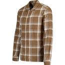 French Connection Shadow Check Zip Through Shirt S