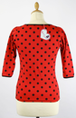 Spotty Top FRIDAY ON MY MIND Retro 60s Top (R)