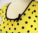 Spotty Top FRIDAY ON MY MIND Retro 60s Top (Y)