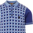 Borgnine GABICCI VINTAGE Mod Check Knitted Polo P