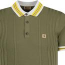 Canto Gabicci Vintage Textured Stripe Polo Shirt S