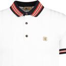 Canto Gabicci Vintage Textured Stripe Polo Shirt W