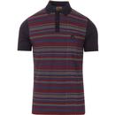 Dino GABICCI VINTAGE Retro Printed Stripe Polo