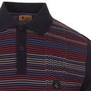 Dino GABICCI VINTAGE Retro Printed Stripe Polo