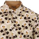 Nobu GABICCI VINTAGE 1960s Mod Floral Shirt (Oat)