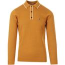 Lineker GABICCI VINTAGE Mod Tipped Knitted Polo H