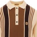 Searle GABICCI VINTAGE Mod Stripe Knit Polo (Oat)