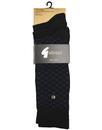 GABICCI VINTAGE Retro 3 Pack Men's Socks BLACK