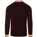 Turney GABICCI VINTAGE Tipped Cable Knit Mod Polo
