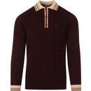 Turney GABICCI VINTAGE Tipped Cable Knit Mod Polo