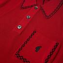 Alexander Gabicci Vintage Check Trim Knitted Polo 