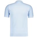 Danny Gabicci Vintage Pinstripe Knitted Polo Azure