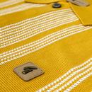 Dante Gabicci Vintage Stitch Stripe Knitted Polo S
