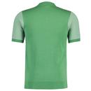 Dante Gabicci Vintage Stitch Stripe Knitted Polo V