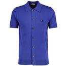 Gabicci Vintage Guinness Knitted Button Through Polo shirt in Thames