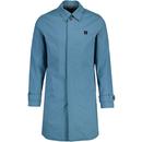Gabicci Vintage Houghton 60s Mod Paisley Lined Mac Jacket in Aqua Front Photo