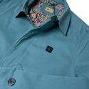 Houghton GABICCI VINTAGE 60s Mod Mac Jacket (Aqua)