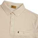 Ladro GABICCI VINTAGE Mod Button Down Polo (Oat)