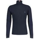 Gabicci Vintage Leonardo Mod Roll Neck Pullover in Navy 