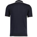 Lineker Gabicci Vintage Mod Tipped Polo Navy/Cream