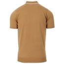 Lineker GABICCI VINTAGE Mod Tipped Knit Polo SAND