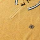 Moore Gabicci Tonal Diamond Zip-Neck Polo Shirt P