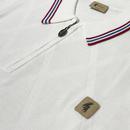 Moore Gabicci Tonal Diamond Zip-Neck Polo Shirt W