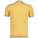 Moore Gabicci Tonal Diamond Zip-Neck Polo Shirt P